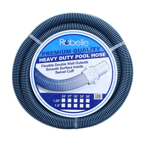 Robelle Premium Quality Heavy Duty Pool Hose, 21' x 1-1/4"