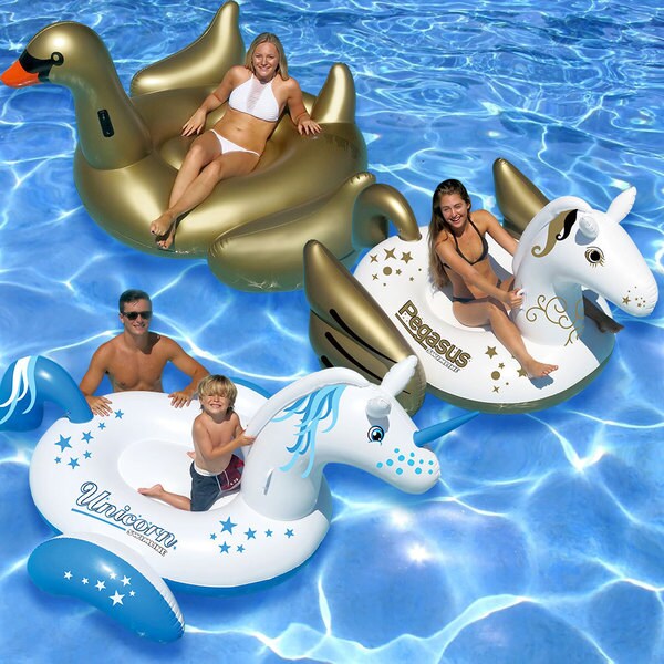 Swimline Giant Pegasus, Unicorn and Golden Goose Combo Pack