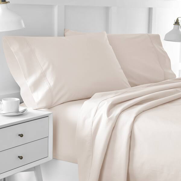 Under The Canopy Organic Percale Sheet Set - White White / Full Bed