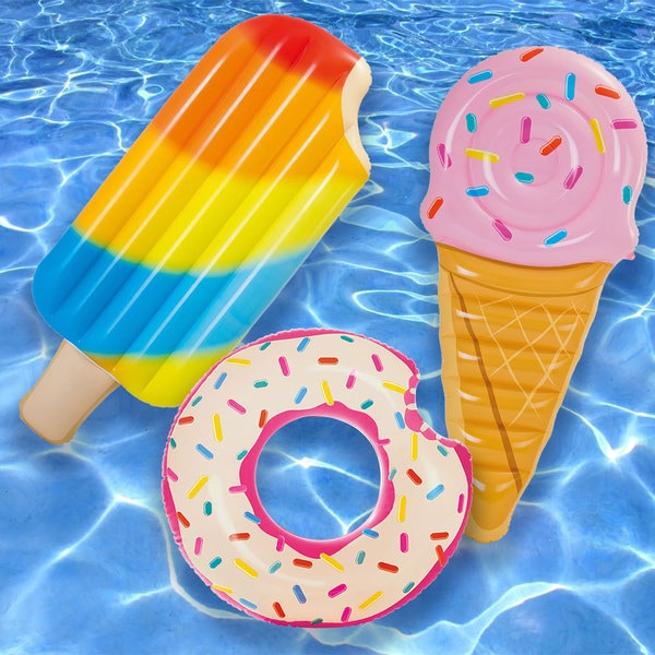 Intex Popsicle, Ice Cream & Donut Float - Combo Pack
