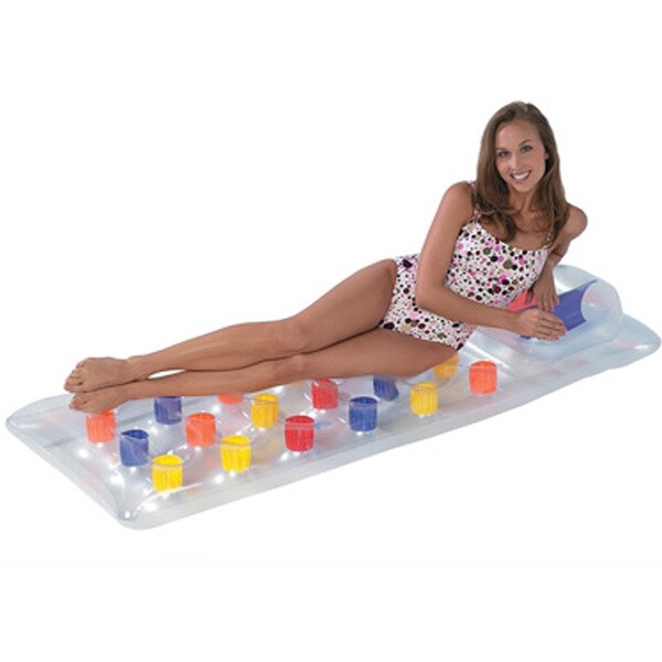 18-Pocket Inflatable Lounger Float for Swimming Pools
