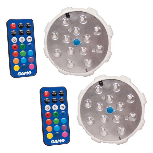 GAME Color Changing Swimming Pool Wall Light, 2-Pack