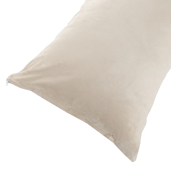Shop Body Pillow Cover Soft Micro Suede Pillowcase With Zipper
