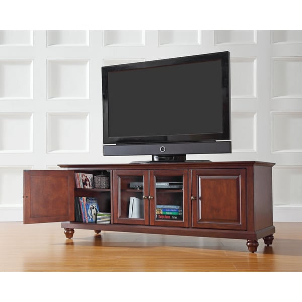 Cambridge Vintage Mahogany Finish 60-inch Low Profile TV Stand