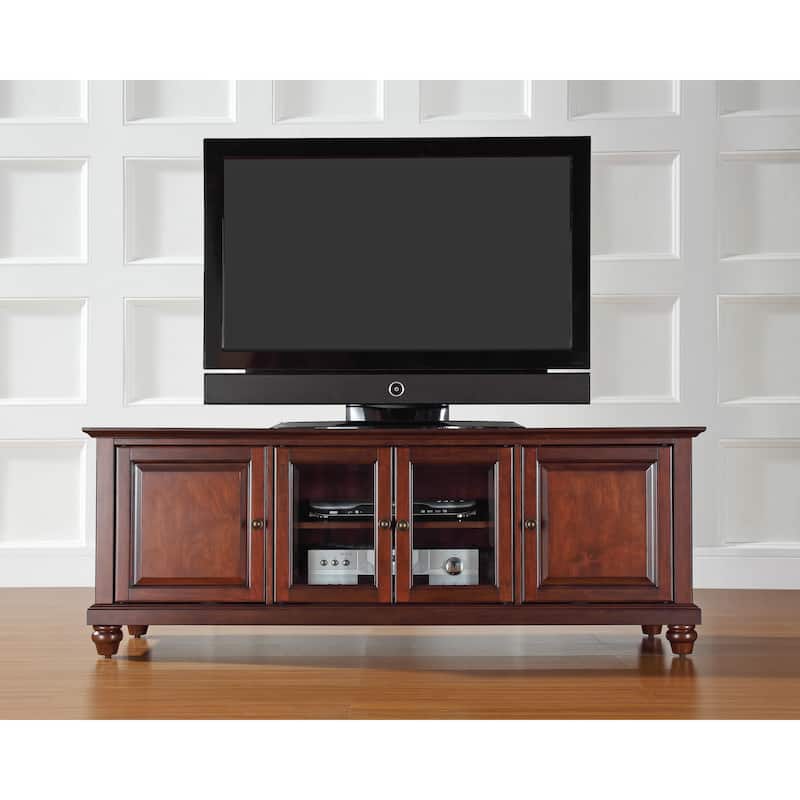 Crosley Cambridge Vintage Mahogany Finish 60-inch Low Profile TV Stand