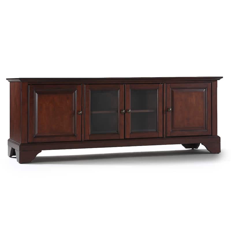 Crosley Lafayette 60" Low Profile TV Stand in Vintage Mahogany