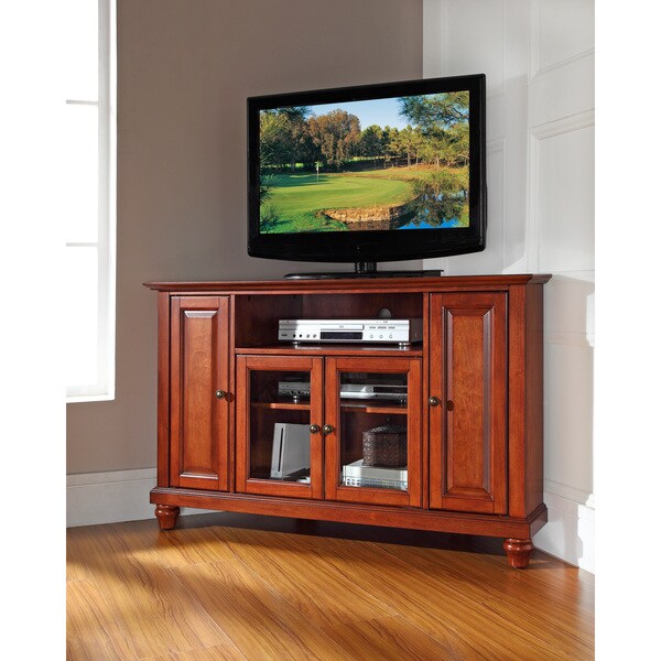 Shop Cambridge Cherry-finished Wood 48-inch Corner TV 