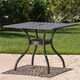 Austin Outdoor 5-piece Cast Aluminum Square Dining Set by Christopher Knight Home - Thumbnail 2