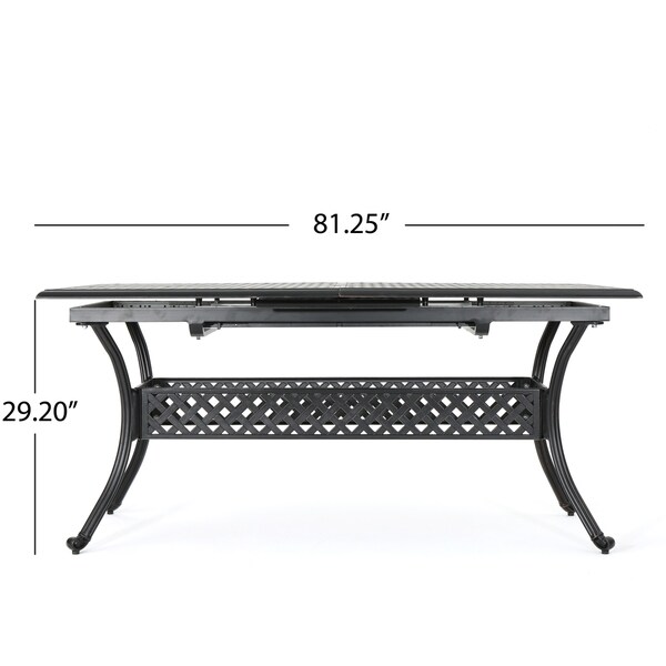Abigail Outdoor Cast Aluminum Extendable Dining Table by Christopher