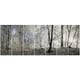 preview thumbnail 2 of 7, Designart "Dark Morning in Forest Panorama" Landscape Wall Artwork Print on Canvas - Multi-color