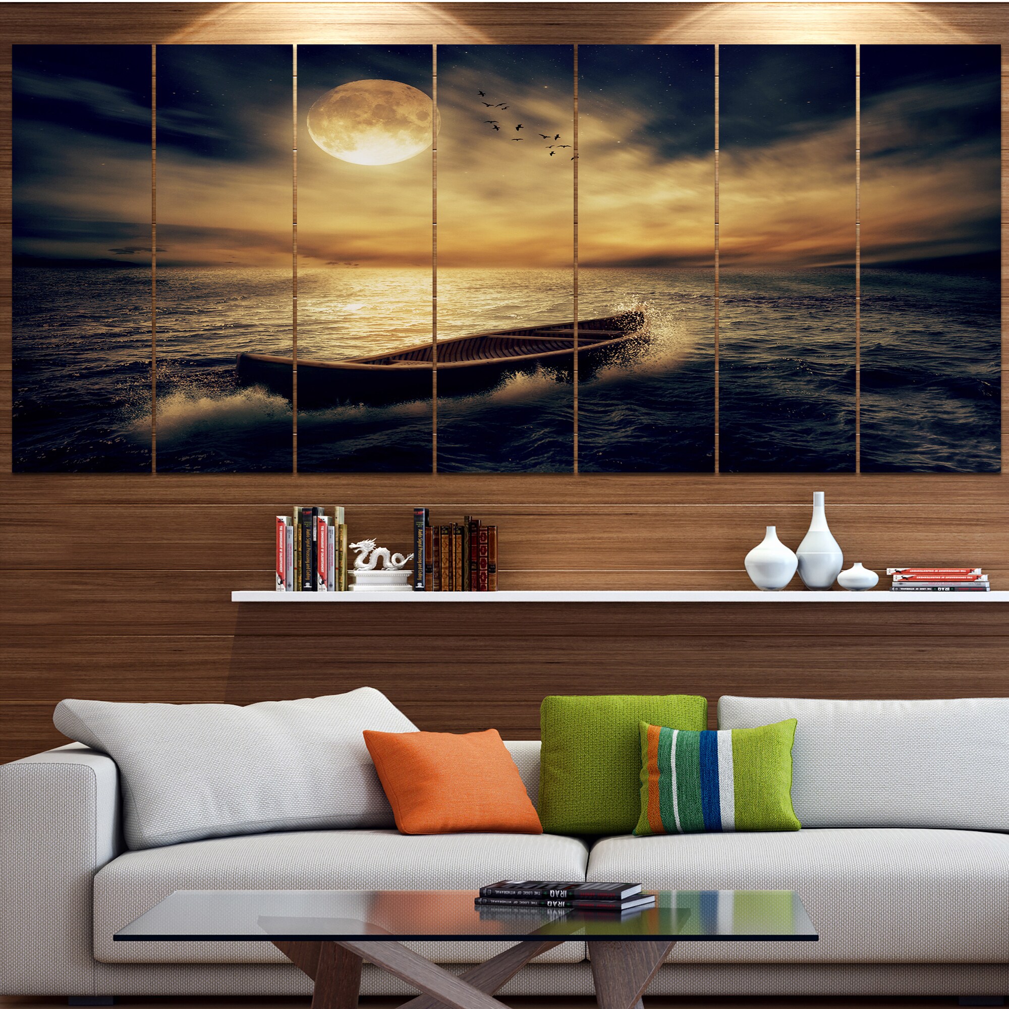Shop Designart Middle Of Ocean After Storm Seascape Canvas Wall Artwork Multi Color Free Shipping Today Overstock 15325708