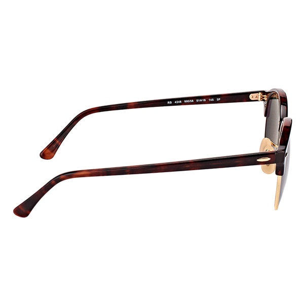 RB RB4246 Clubround Sunglasses Red Havana//Green 51mm /& Care Kit