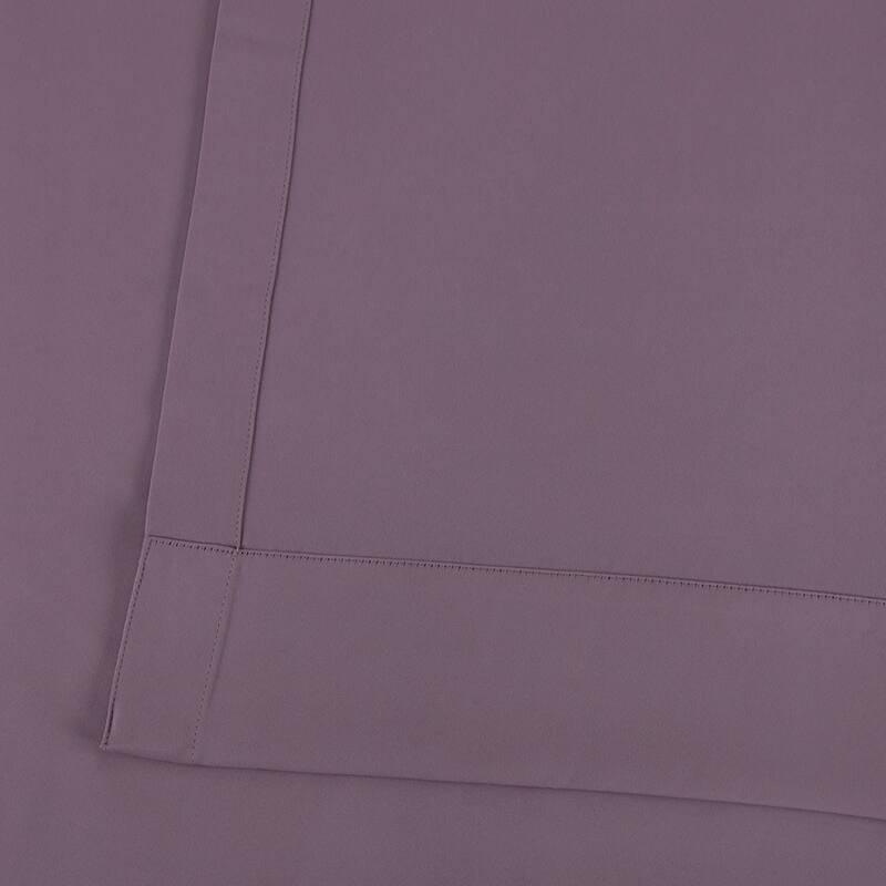 Exclusive Fabrics Purple Rain Room Darkening Curtain Panel Pair (2 Panels)