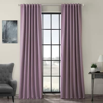 Exclusive Fabrics Purple Rain Room Darkening Curtain Panel Pair (2 Panels)