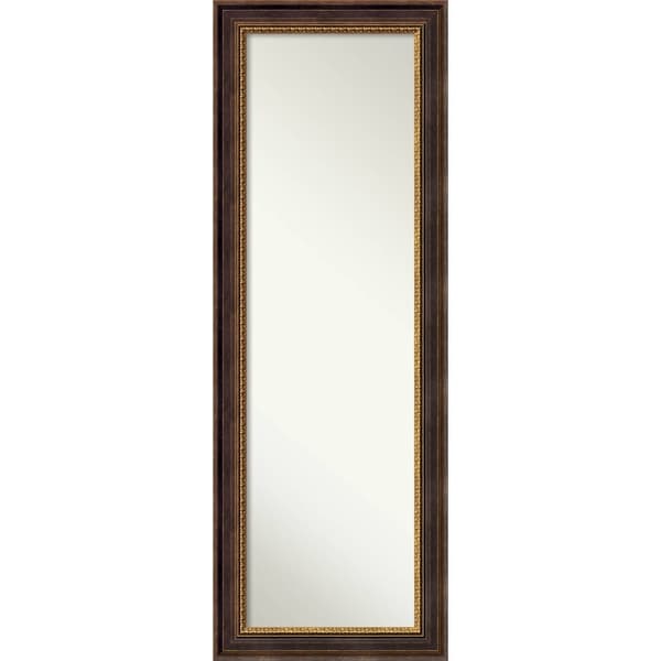 On The Door Full Length Wall Mirror Veneto Distressed Black 19 On The Door Full Length Wall Mirror Veneto Distressed Black 19 X 53 Inch