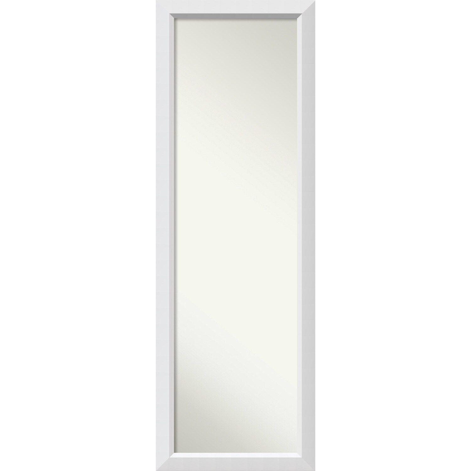 white wall mirror