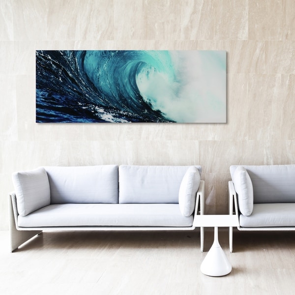 Glass Picture Toughened Wall Art Unique Modern Print Abstract Waves Any Size