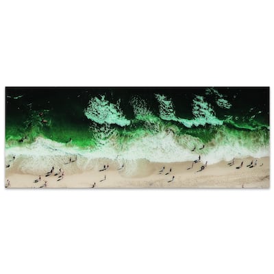 "High Tide" Frameless Free Floating Tempered Glass Panel Graphic Wall Art