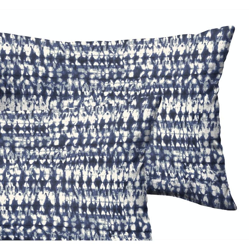 Porter Indigo Graphic Indoor/ Outdoor Throw Pillow (Set of 2)
