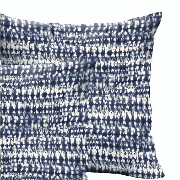 Indigo Collection: Boho Outdoor Pillow Cover / Navy Outdoor Pillow cover /  Blue Patio Pillow / White Pillow Cover / Outdoor 20x20 22x22