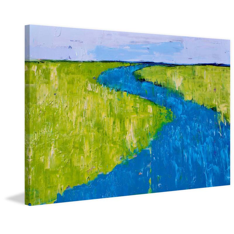 Serpentine River' Painting Print on Wrapped Canvas - Multi-Color