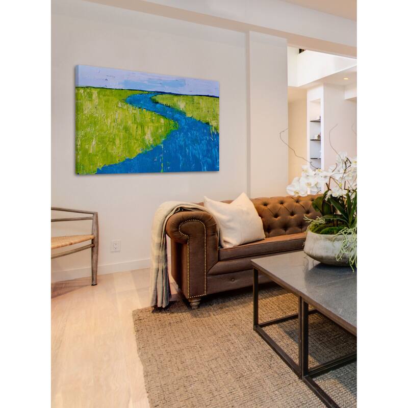 Serpentine River' Painting Print on Wrapped Canvas - Multi-Color