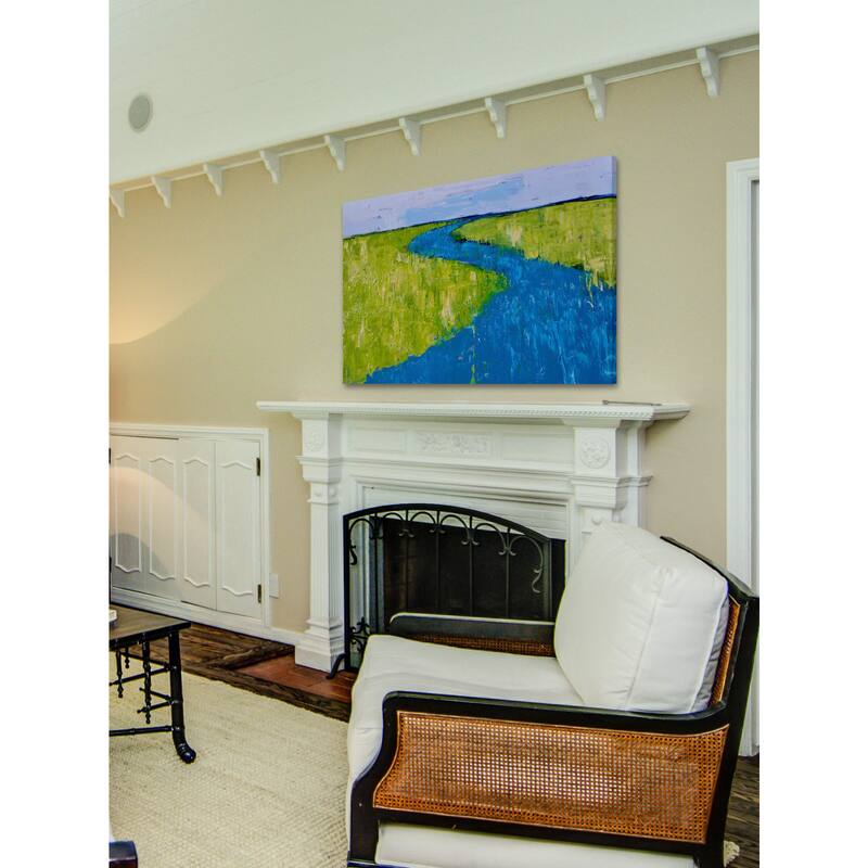 Serpentine River' Painting Print on Wrapped Canvas - Multi-Color