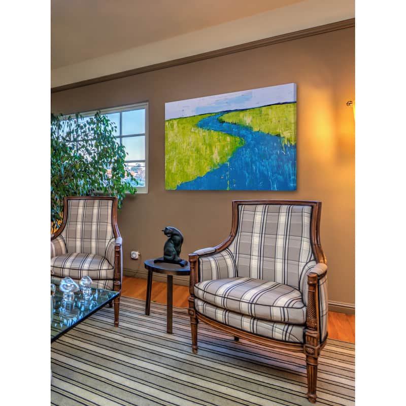 Serpentine River' Painting Print on Wrapped Canvas - Multi-Color