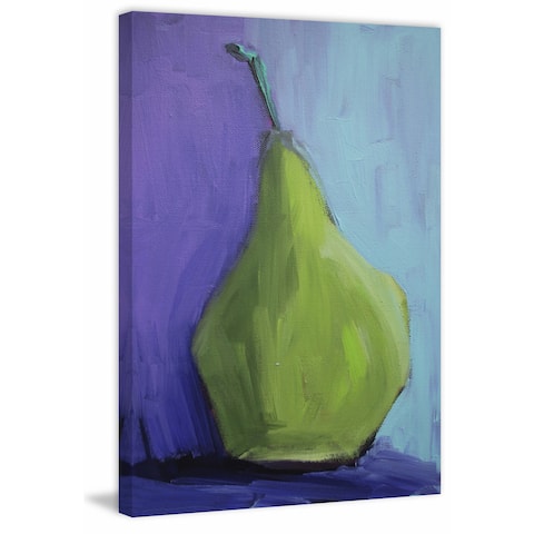Marmont Hill - Handmade Pear-suasion Print on Wrapped Canvas