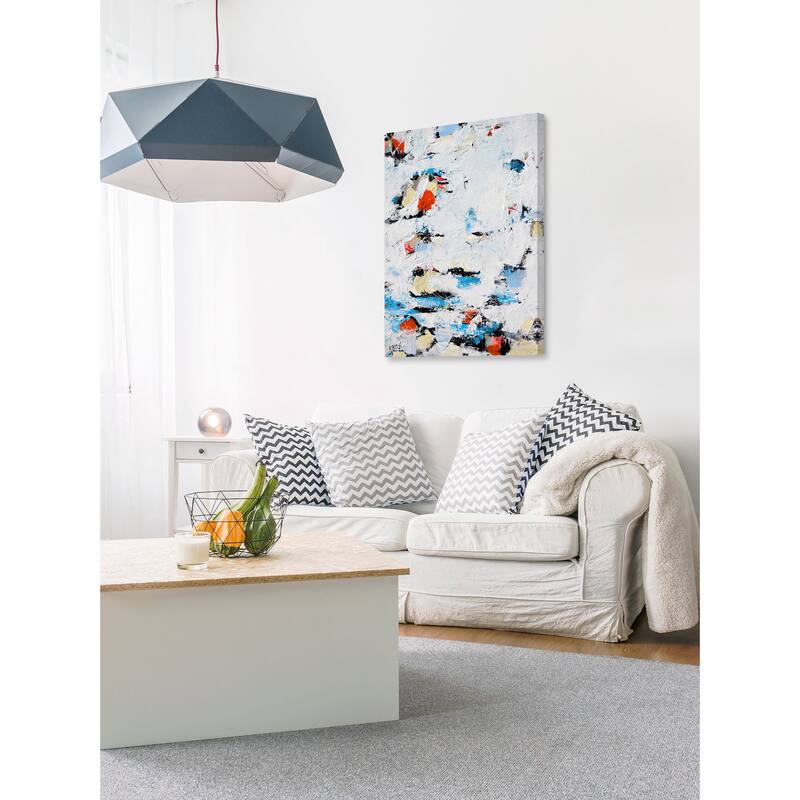 Fire and Ice' Painting Print on Wrapped Canvas - Multi-Color