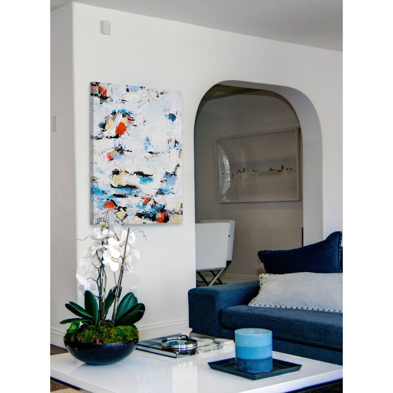 Fire and Ice' Painting Print on Wrapped Canvas - Multi-Color