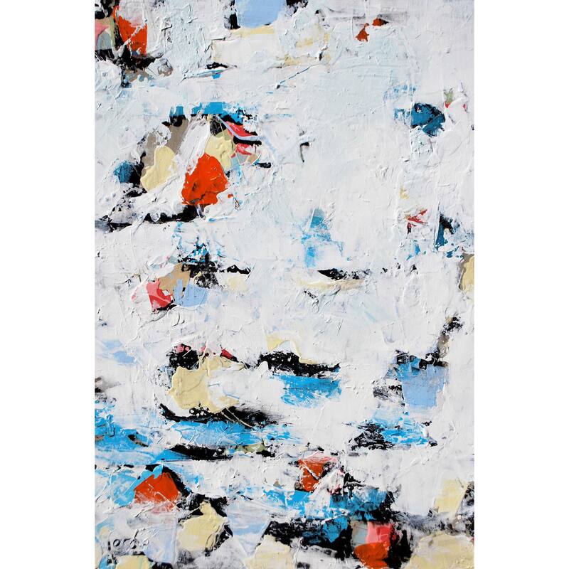 Fire and Ice' Painting Print on Wrapped Canvas - Multi-Color