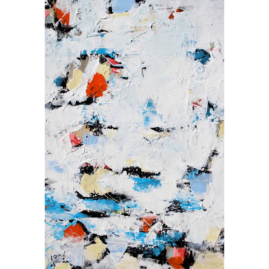Fire and Ice' Painting Print on Wrapped Canvas - Multi-Color