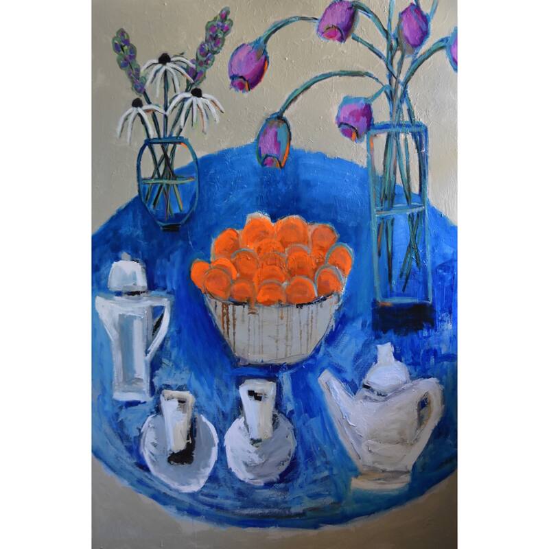 Time for Tea' Painting Print on Wrapped Canvas - Multi-Color