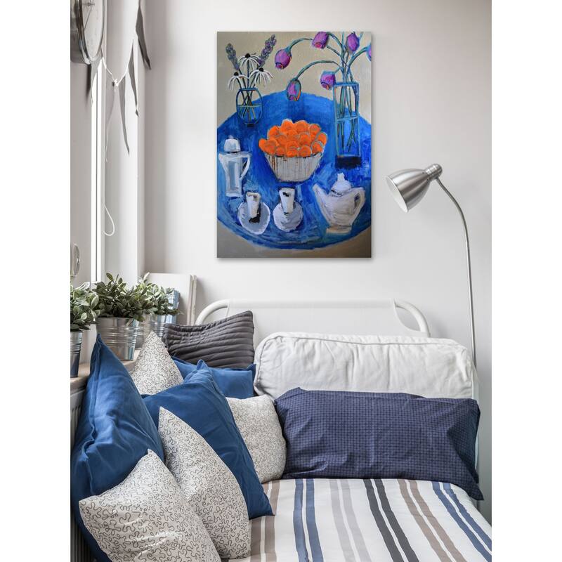Time for Tea' Painting Print on Wrapped Canvas - Multi-Color