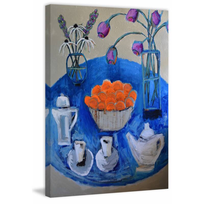 Time for Tea' Painting Print on Wrapped Canvas - Multi-Color