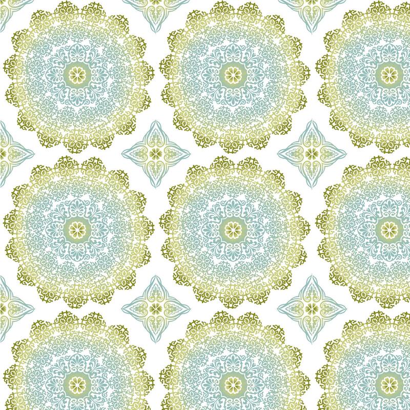 Serenta Delia Printed Rod Pocket Curtain Panel and Pillow Set