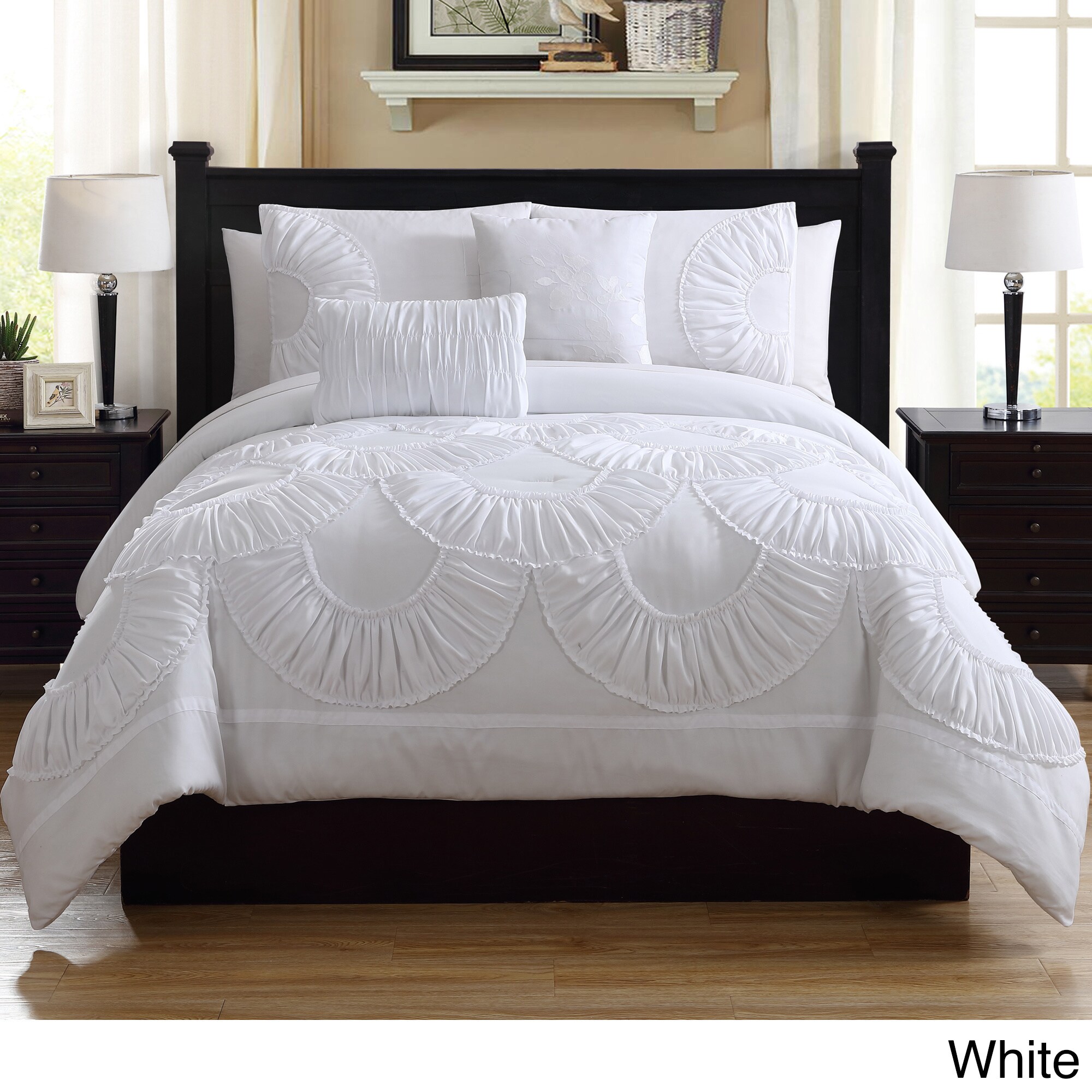 Shop Toulouse Ruffled Comforter Set On Sale Free Shipping
