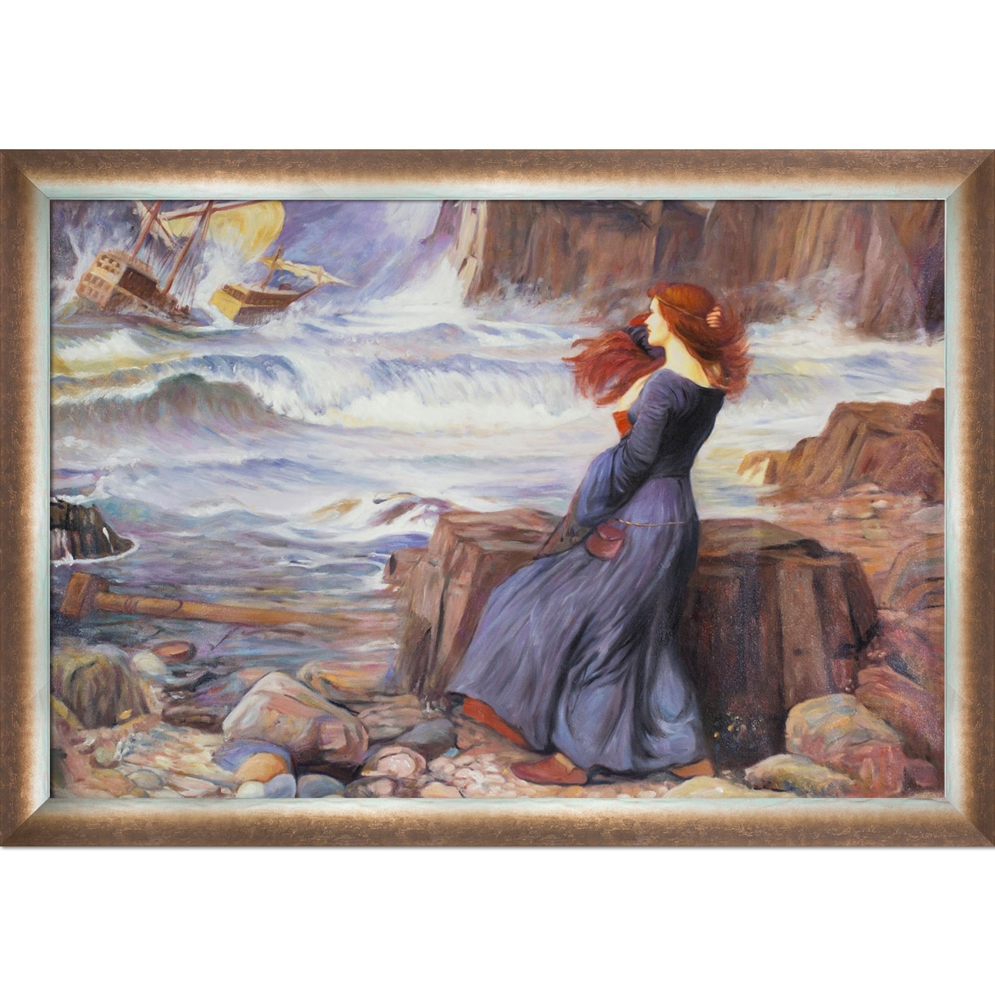 La Pastiche John William Waterhouse 'Miranda - The Tempest' Hand