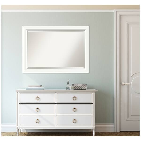Shop Wall Mirror Craftsman White Wood On Sale Free Shipping