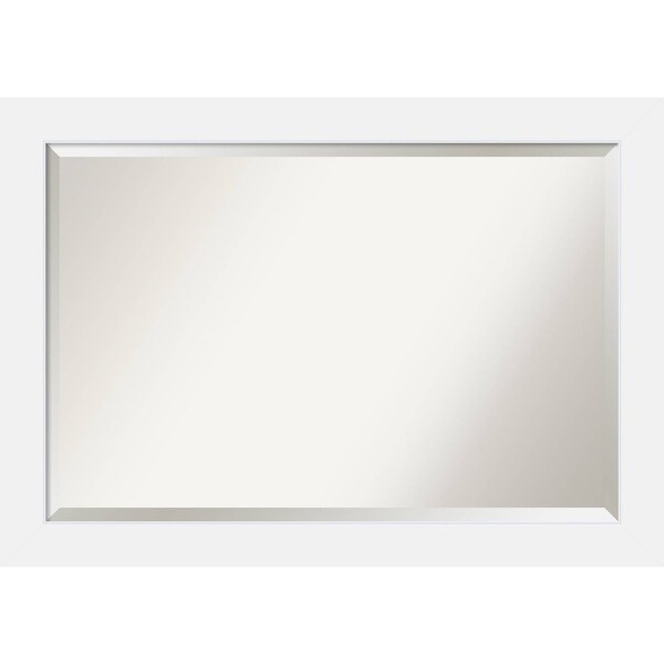 Wall Mirror, Corvino White Wood