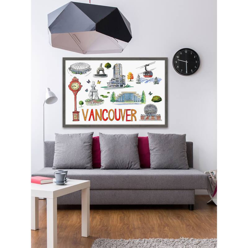 The Best of Vancouver' Framed Painting Print