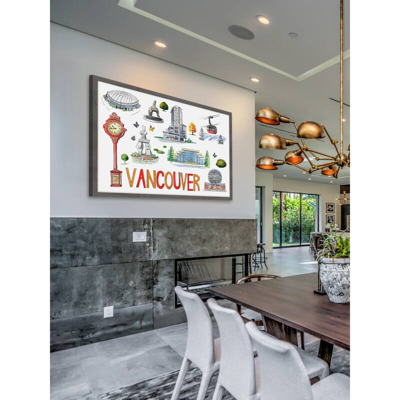 The Best of Vancouver' Framed Painting Print