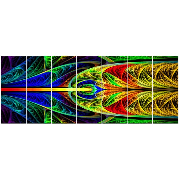 Shop Designart Colorful Stained Glass Texture Abstract Wall Art