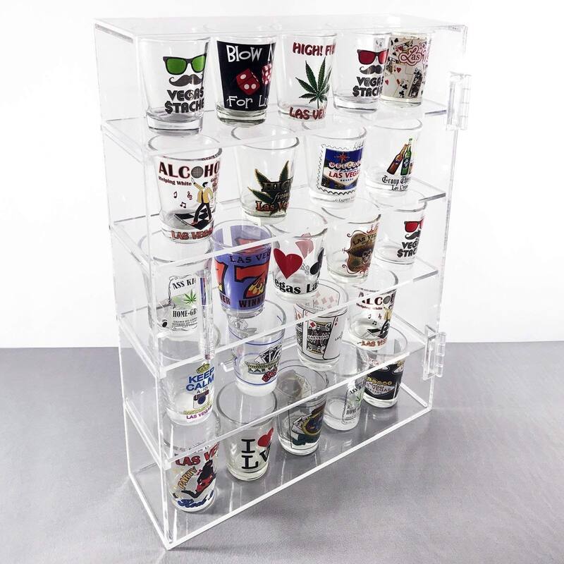 Acrylic Display Rack Case Organizer Storage Box Case Bed Bath