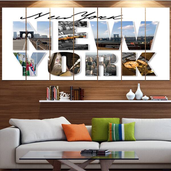 Shop Designart New York City Graphic Montage Cityscape