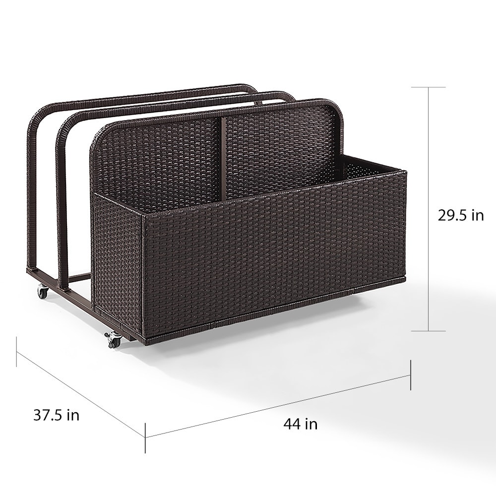 Jammie Outdoor Wicker Pool Storage Bin