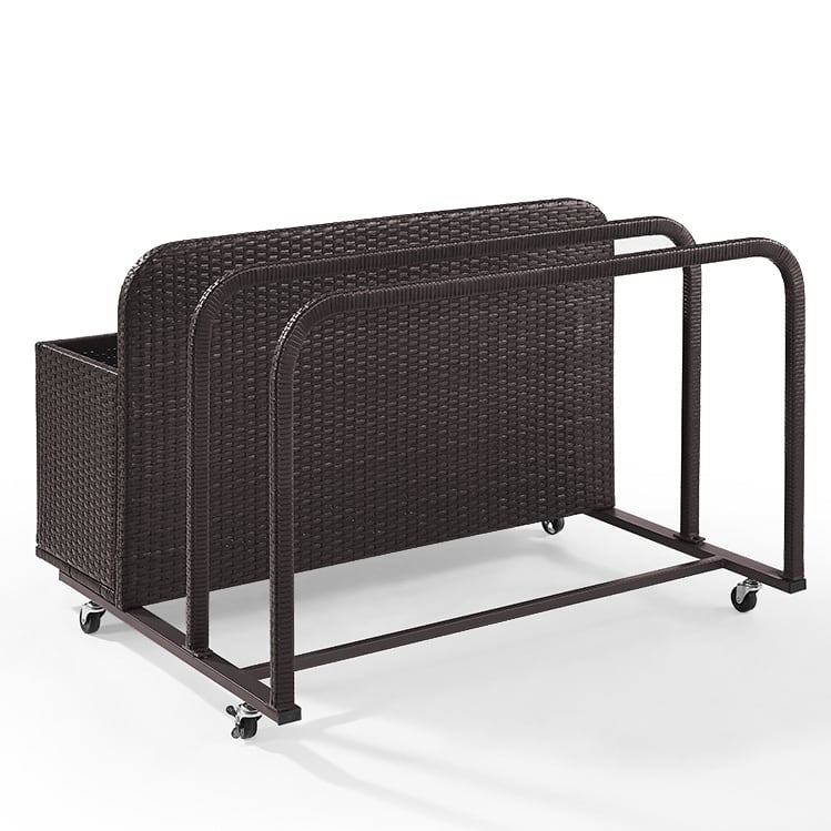 Crosley Palm Harbor Brown Steel/ Wicker Outdoor Float Caddy