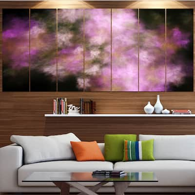 Designart "Perfect Pink Starry Sky" Abstract Wall Artwork