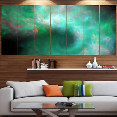 Designart "Perfect Clear Blue Starry Sky" Abstract Wall Artwork